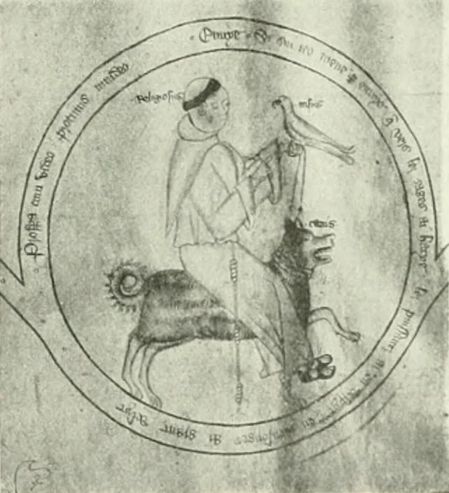 An illustration from L'art religieux de la fin du Moyen Age en France : étude sur l'iconographie du Moyen Age et sur ses sources d'inspiration, 1922, leaf 346