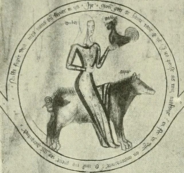 An illustration from L'art religieux de la fin du Moyen Age en France : étude sur l'iconographie du Moyen Age et sur ses sources d'inspiration, 1922, leaf 347