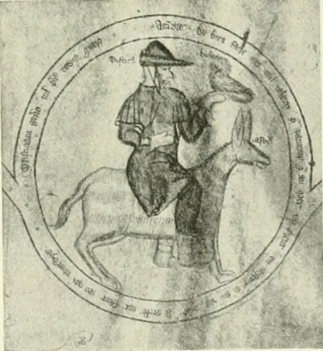 An illustration from L'art religieux de la fin du Moyen Age en France : étude sur l'iconographie du Moyen Age et sur ses sources d'inspiration, 1922, leaf 347