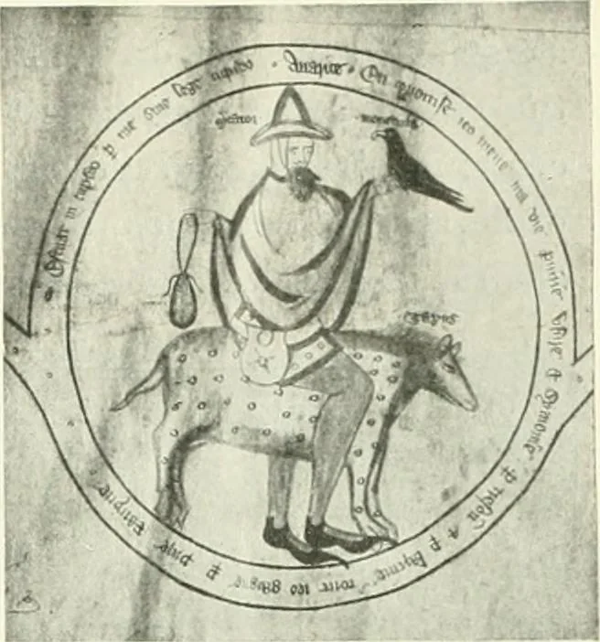 An illustration from L'art religieux de la fin du Moyen Age en France : étude sur l'iconographie du Moyen Age et sur ses sources d'inspiration, 1922, leaf 348