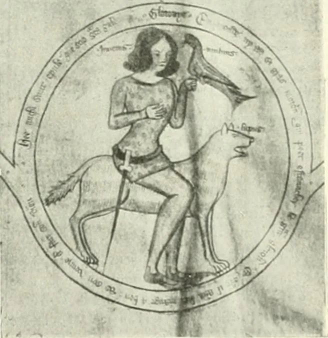 An illustration from L'art religieux de la fin du Moyen Age en France : étude sur l'iconographie du Moyen Age et sur ses sources d'inspiration, 1922, leaf 348
