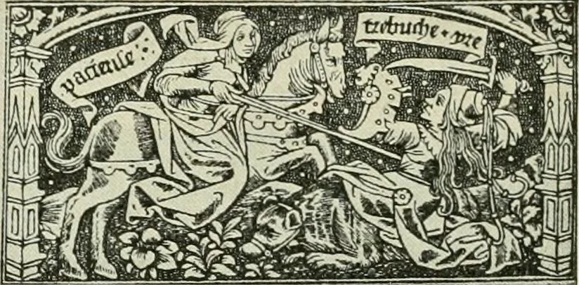 An illustration from L'art religieux de la fin du Moyen Age en France : étude sur l'iconographie du Moyen Age et sur ses sources d'inspiration, 1922, leaf 357