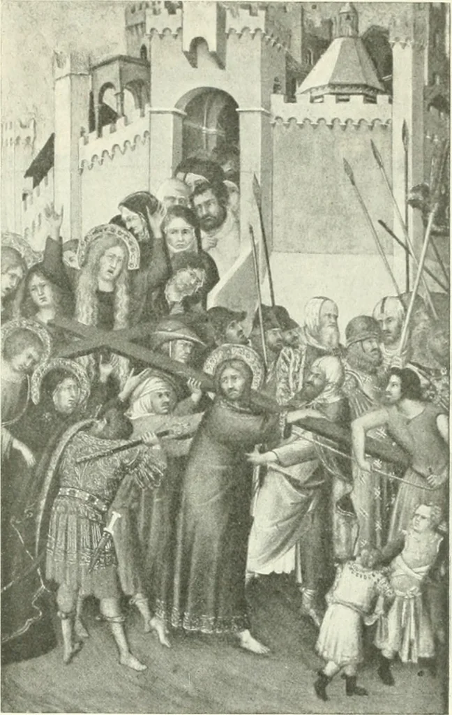 An illustration from L'art religieux de la fin du Moyen Age en France : étude sur l'iconographie du Moyen Age et sur ses sources d'inspiration, 1922, leaf 36