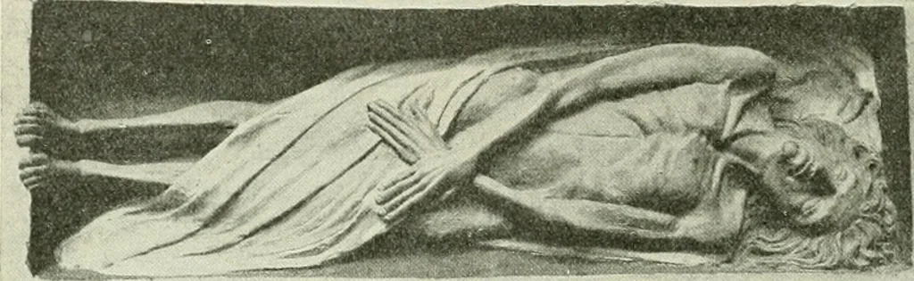 An illustration from L'art religieux de la fin du Moyen Age en France : étude sur l'iconographie du Moyen Age et sur ses sources d'inspiration, 1922, leaf 369