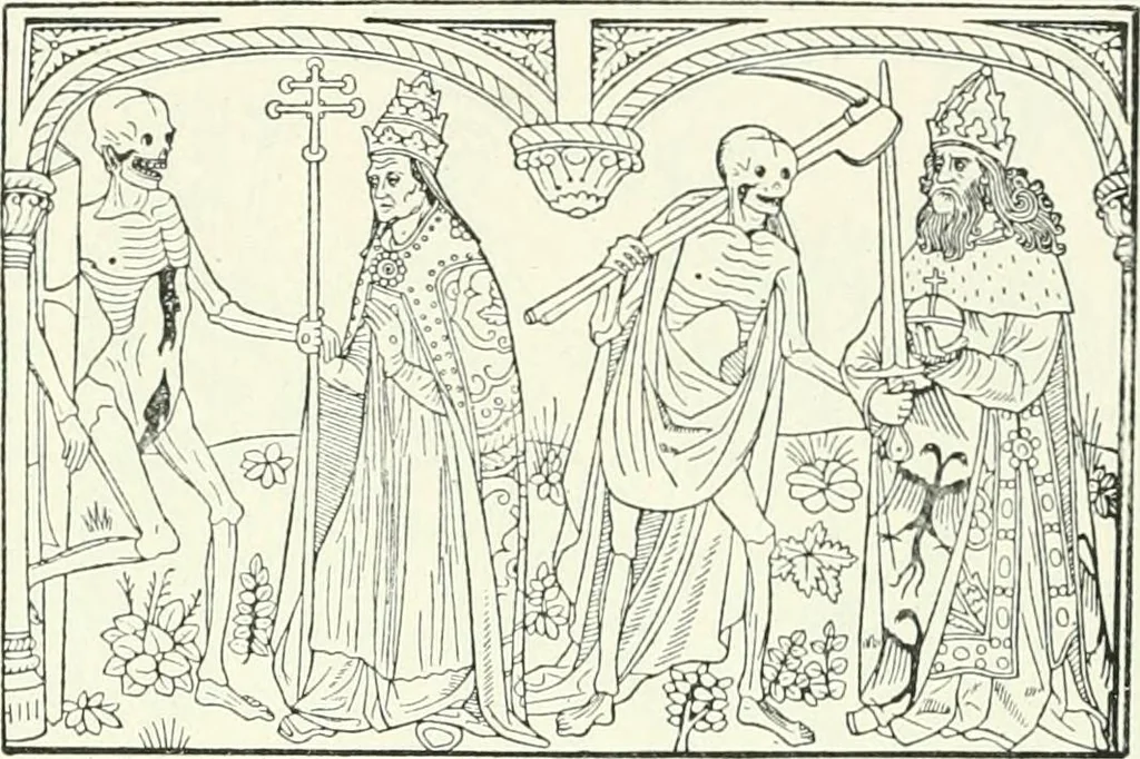 An illustration from L'art religieux de la fin du Moyen Age en France : étude sur l'iconographie du Moyen Age et sur ses sources d'inspiration, 1922, leaf 382