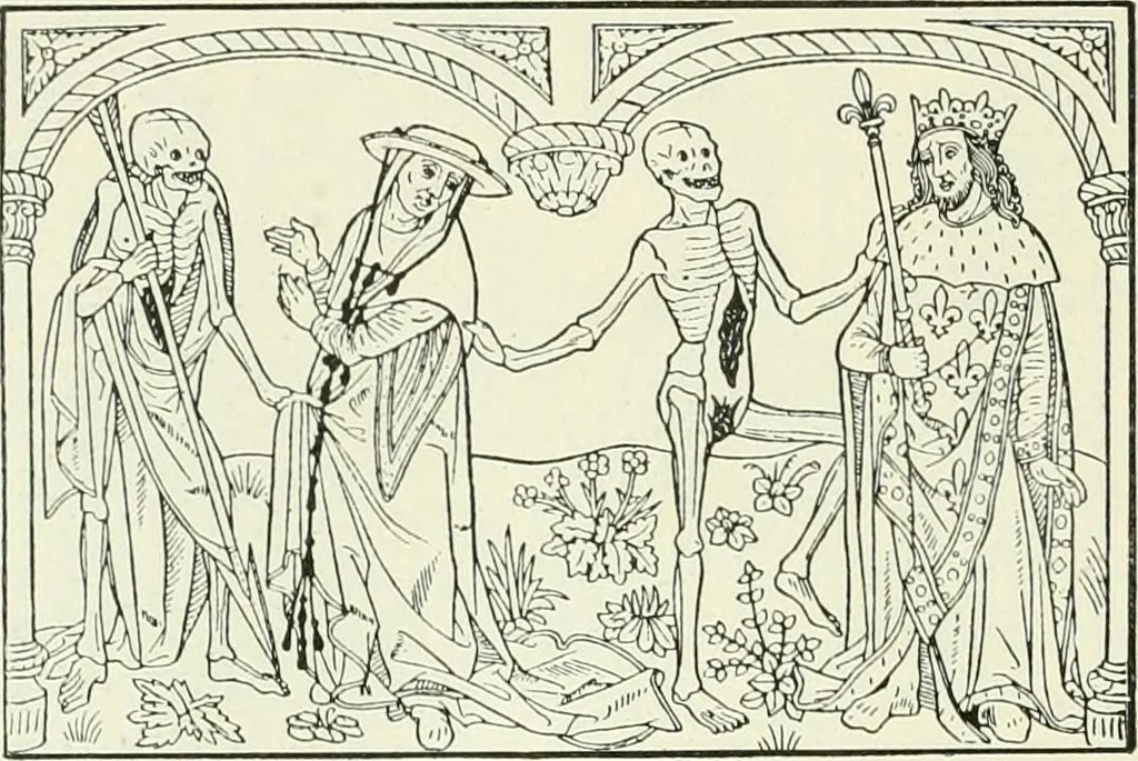 An illustration from L'art religieux de la fin du Moyen Age en France : étude sur l'iconographie du Moyen Age et sur ses sources d'inspiration, 1922, leaf 383