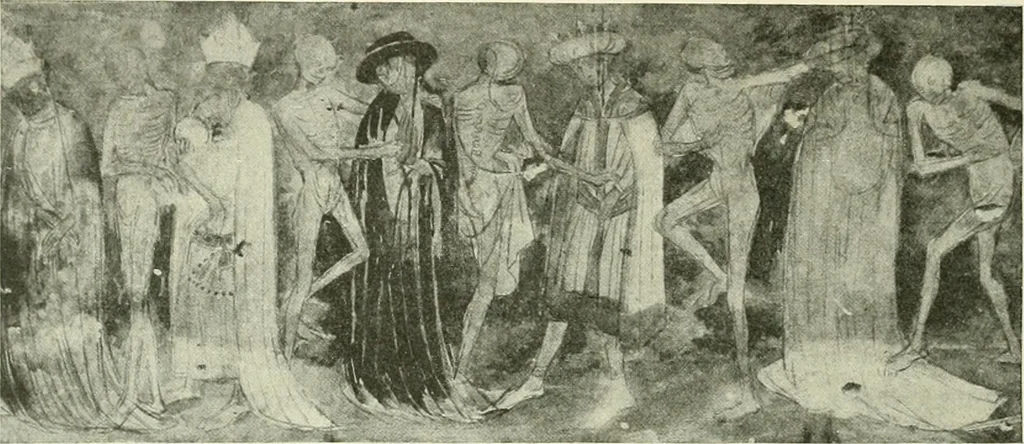 An illustration from L'art religieux de la fin du Moyen Age en France : étude sur l'iconographie du Moyen Age et sur ses sources d'inspiration, 1922, leaf 389