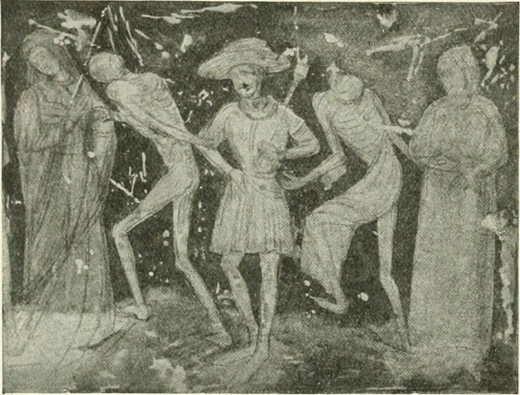 An illustration from L'art religieux de la fin du Moyen Age en France : étude sur l'iconographie du Moyen Age et sur ses sources d'inspiration, 1922, leaf 391