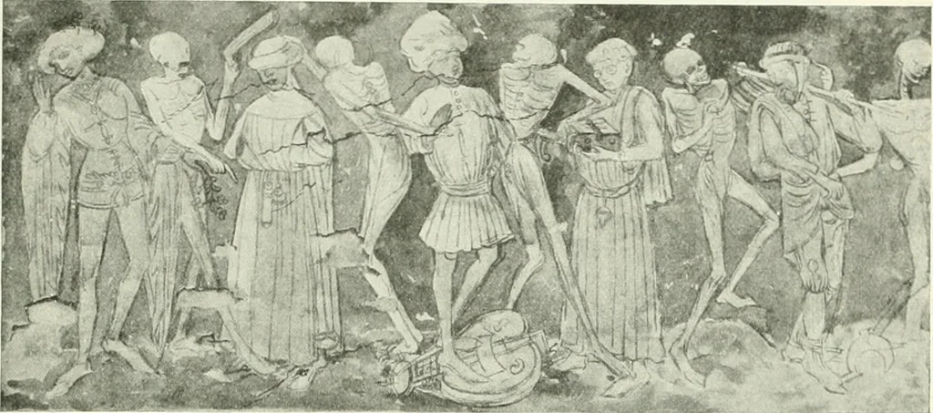 An illustration from L'art religieux de la fin du Moyen Age en France : étude sur l'iconographie du Moyen Age et sur ses sources d'inspiration, 1922, leaf 392