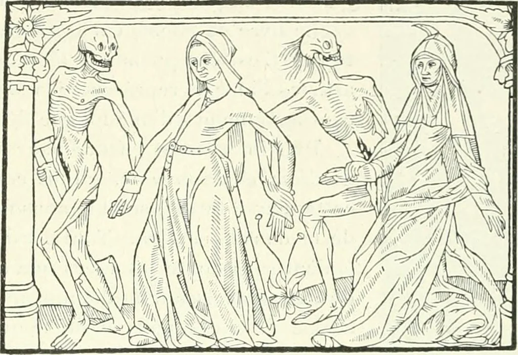 An illustration from L'art religieux de la fin du Moyen Age en France : étude sur l'iconographie du Moyen Age et sur ses sources d'inspiration, 1922, leaf 394