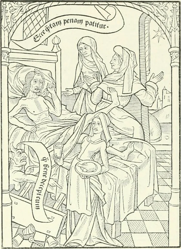 An illustration from L'art religieux de la fin du Moyen Age en France : étude sur l'iconographie du Moyen Age et sur ses sources d'inspiration, 1922, leaf 402