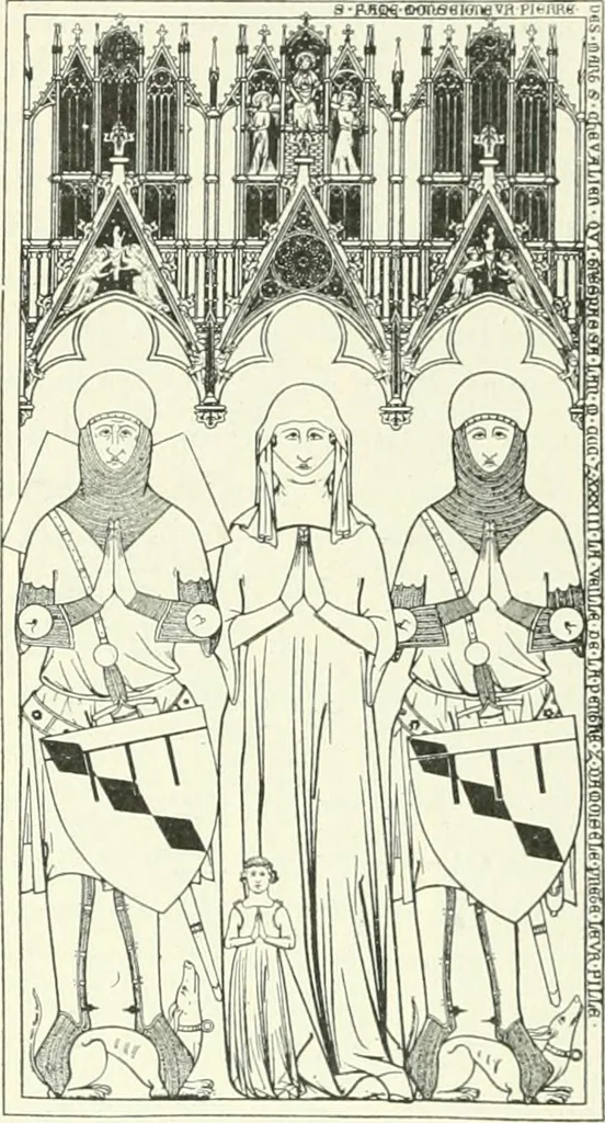 An illustration from L'art religieux de la fin du Moyen Age en France : étude sur l'iconographie du Moyen Age et sur ses sources d'inspiration, 1922, leaf 428