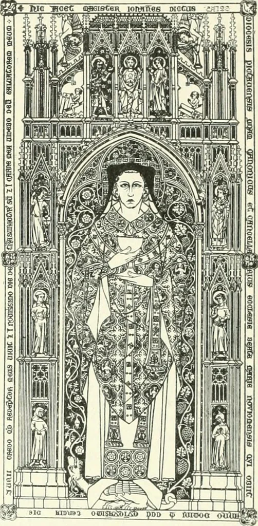 An illustration from L'art religieux de la fin du Moyen Age en France : étude sur l'iconographie du Moyen Age et sur ses sources d'inspiration, 1922, leaf 430