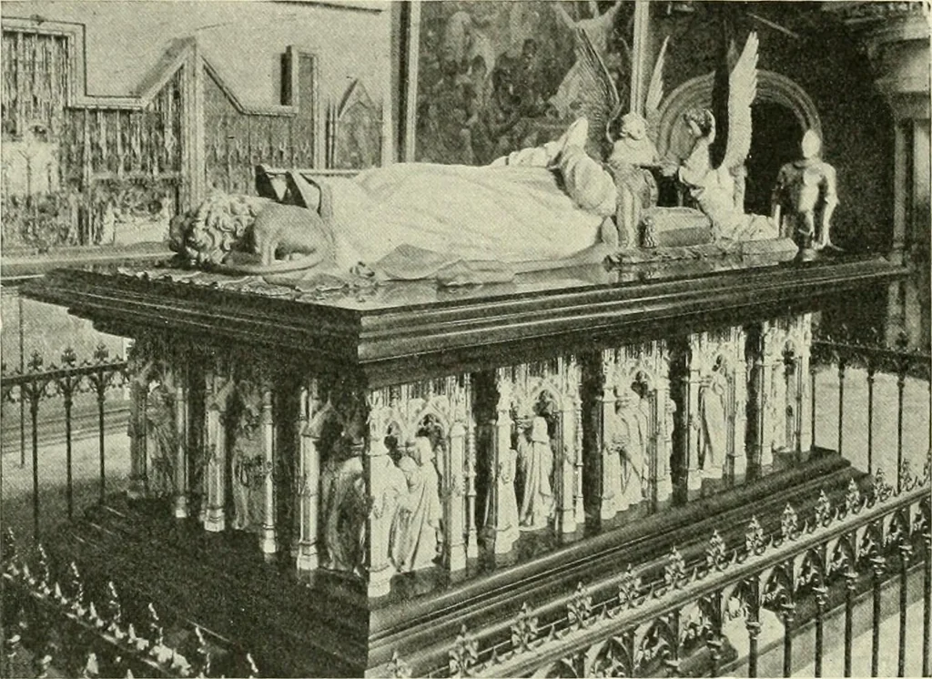 An illustration from L'art religieux de la fin du Moyen Age en France : étude sur l'iconographie du Moyen Age et sur ses sources d'inspiration, 1922, leaf 433