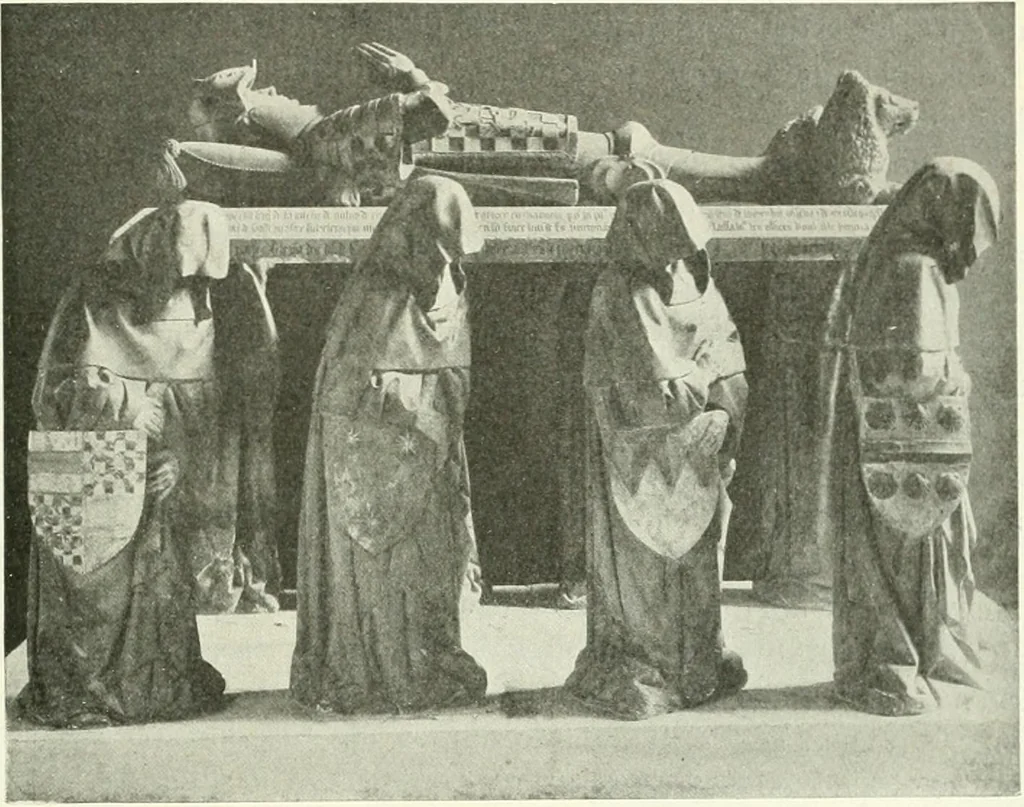 An illustration from L'art religieux de la fin du Moyen Age en France : étude sur l'iconographie du Moyen Age et sur ses sources d'inspiration, 1922, leaf 436