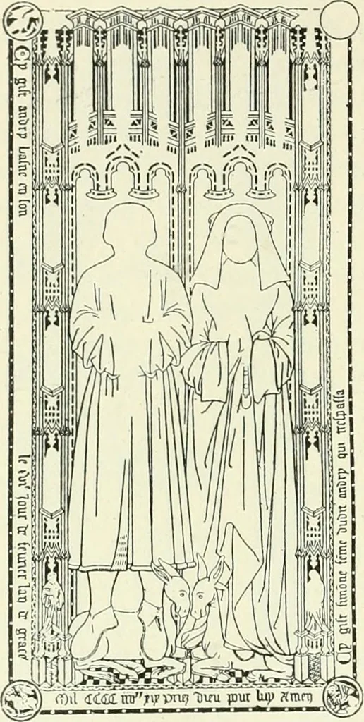 An illustration from L'art religieux de la fin du Moyen Age en France : étude sur l'iconographie du Moyen Age et sur ses sources d'inspiration, 1922, leaf 445