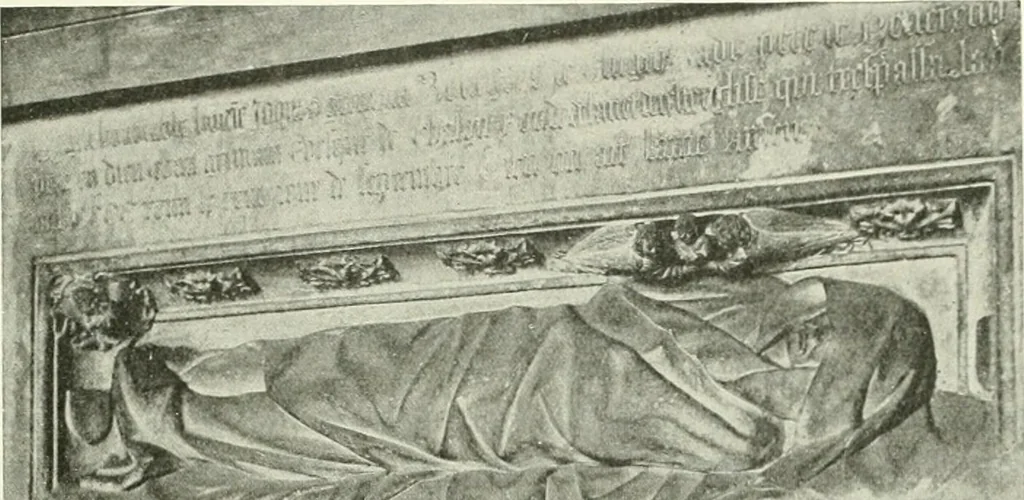 An illustration from L'art religieux de la fin du Moyen Age en France : étude sur l'iconographie du Moyen Age et sur ses sources d'inspiration, 1922, leaf 448