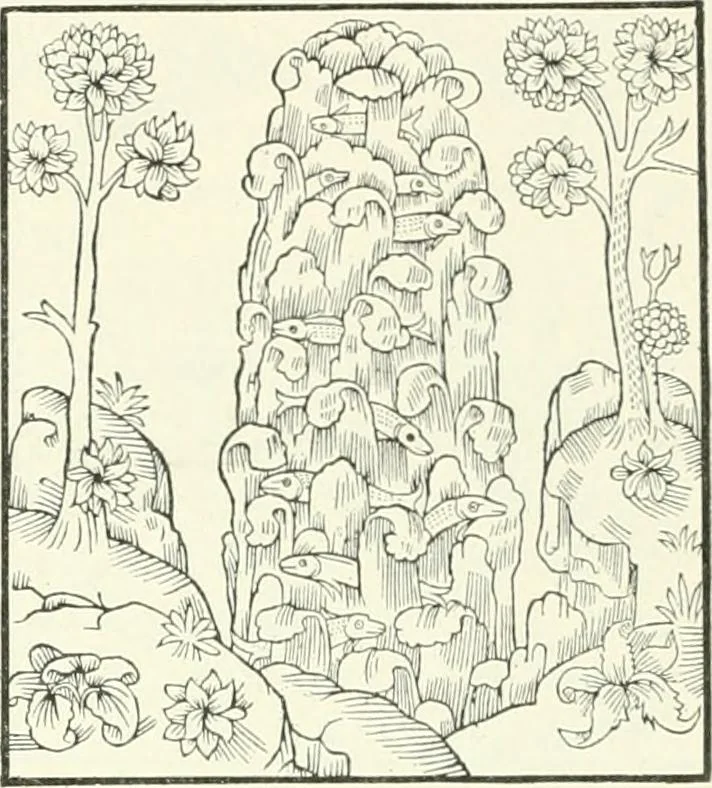 An illustration from L'art religieux de la fin du Moyen Age en France : étude sur l'iconographie du Moyen Age et sur ses sources d'inspiration, 1922, leaf 458