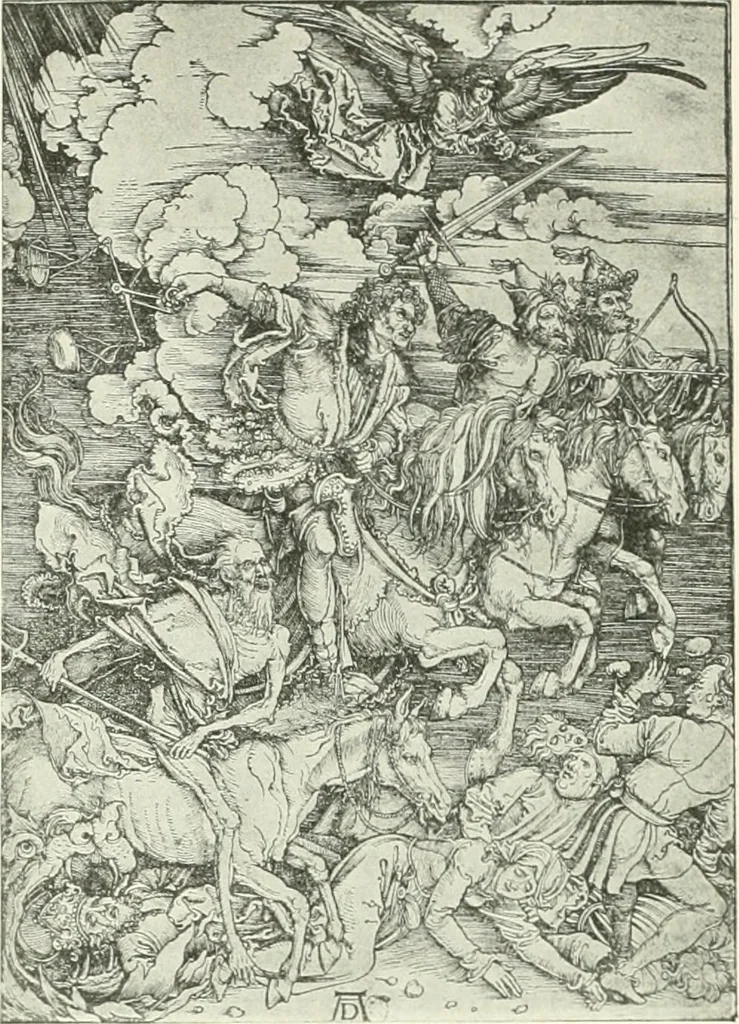 An illustration from L'art religieux de la fin du Moyen Age en France : étude sur l'iconographie du Moyen Age et sur ses sources d'inspiration, 1922, leaf 462