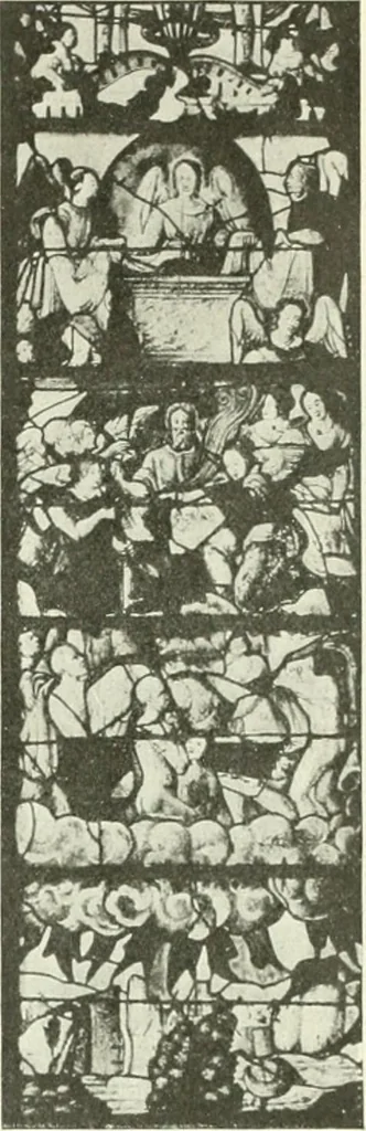 An illustration from L'art religieux de la fin du Moyen Age en France : étude sur l'iconographie du Moyen Age et sur ses sources d'inspiration, 1922, leaf 468