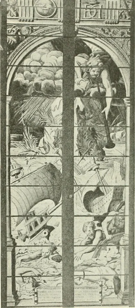 An illustration from L'art religieux de la fin du Moyen Age en France : étude sur l'iconographie du Moyen Age et sur ses sources d'inspiration, 1922, leaf 470