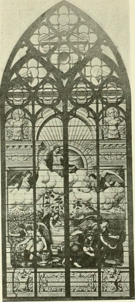 An illustration from L'art religieux de la fin du Moyen Age en France : étude sur l'iconographie du Moyen Age et sur ses sources d'inspiration, 1922, leaf 471