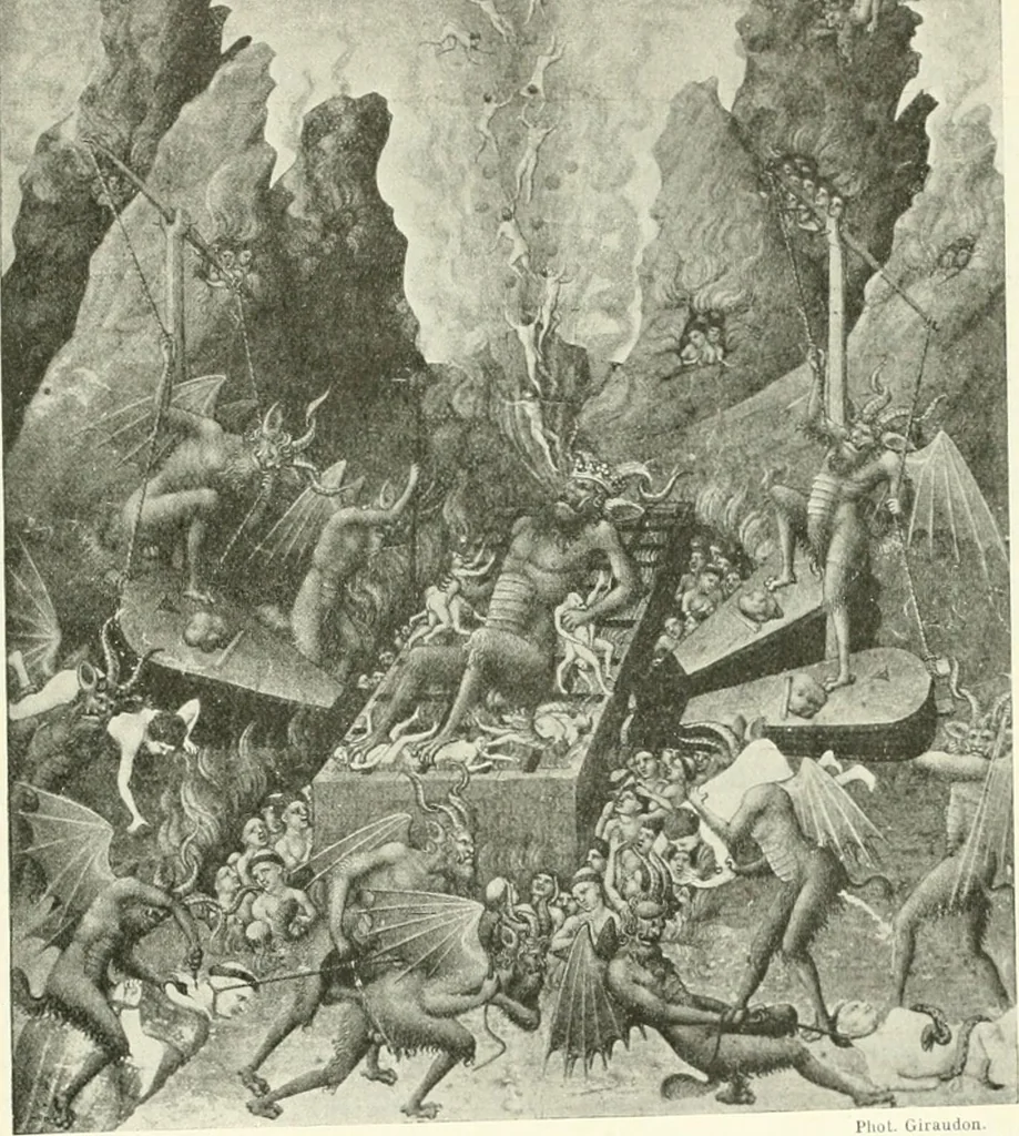 An illustration from L'art religieux de la fin du Moyen Age en France : étude sur l'iconographie du Moyen Age et sur ses sources d'inspiration, 1922, leaf 486