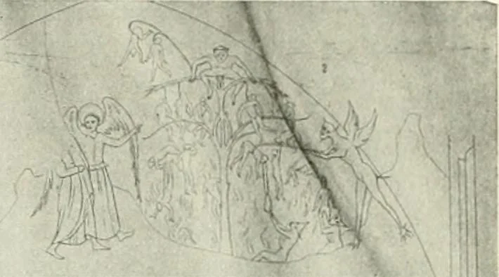 An illustration from L'art religieux de la fin du Moyen Age en France : étude sur l'iconographie du Moyen Age et sur ses sources d'inspiration, 1922, leaf 488