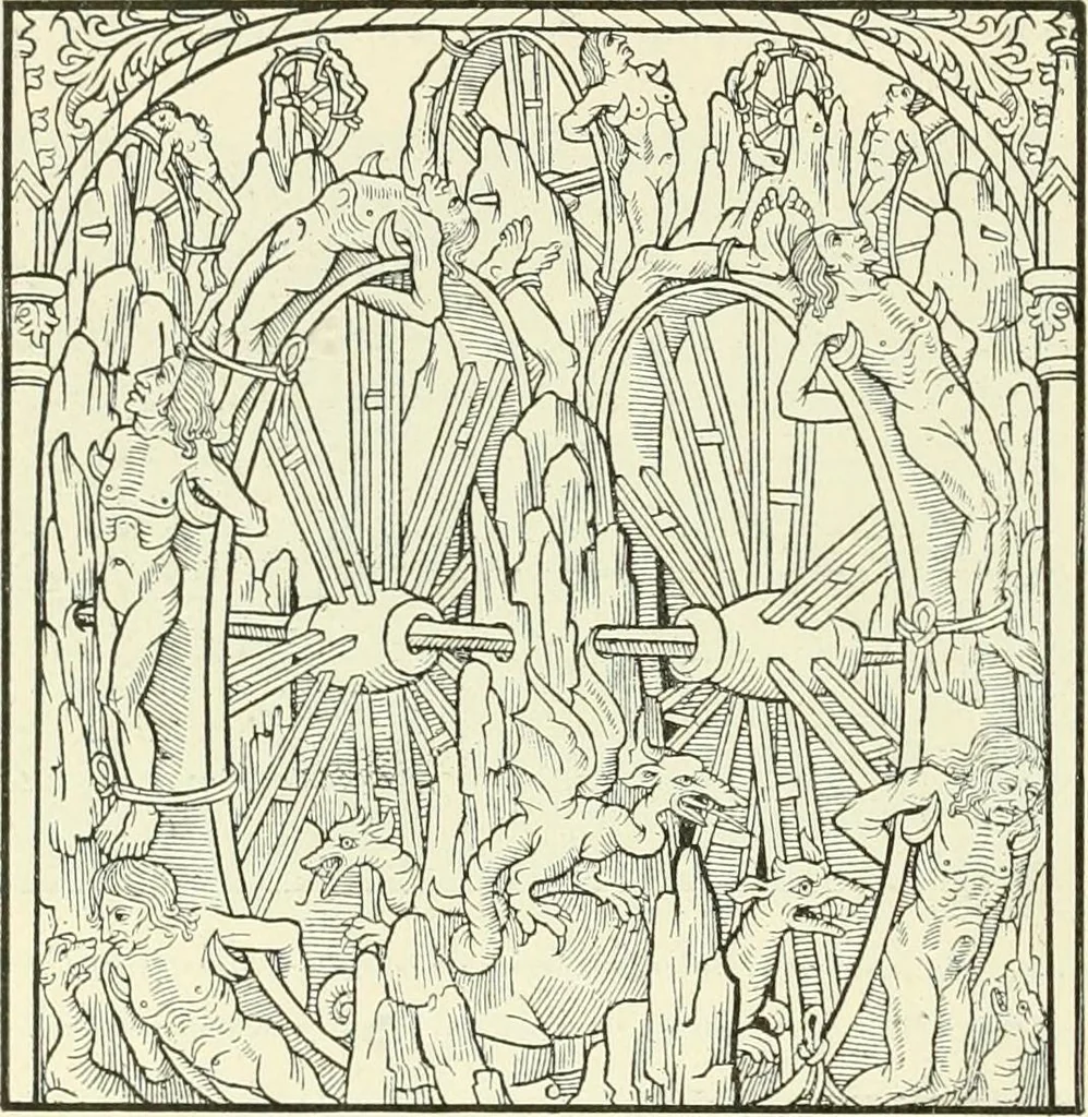 An illustration from L'art religieux de la fin du Moyen Age en France : étude sur l'iconographie du Moyen Age et sur ses sources d'inspiration, 1922, leaf 489