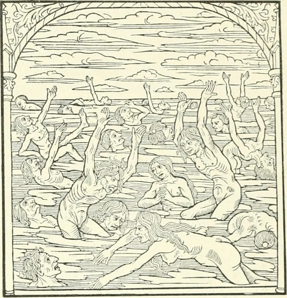 An illustration from L'art religieux de la fin du Moyen Age en France : étude sur l'iconographie du Moyen Age et sur ses sources d'inspiration, 1922, leaf 490