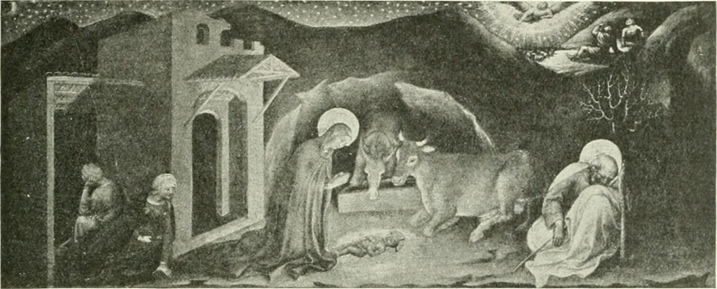 An illustration from L'art religieux de la fin du Moyen Age en France : étude sur l'iconographie du Moyen Age et sur ses sources d'inspiration, 1922, leaf 72