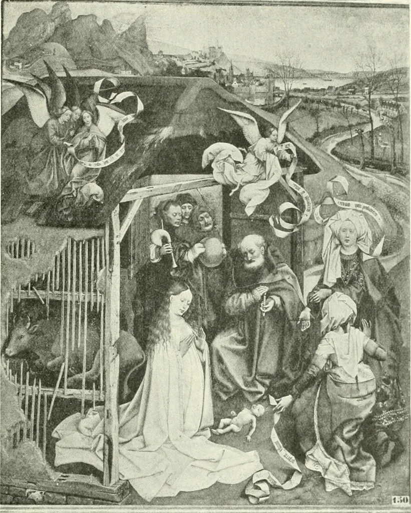 An illustration from L'art religieux de la fin du Moyen Age en France : étude sur l'iconographie du Moyen Age et sur ses sources d'inspiration, 1922, leaf 92