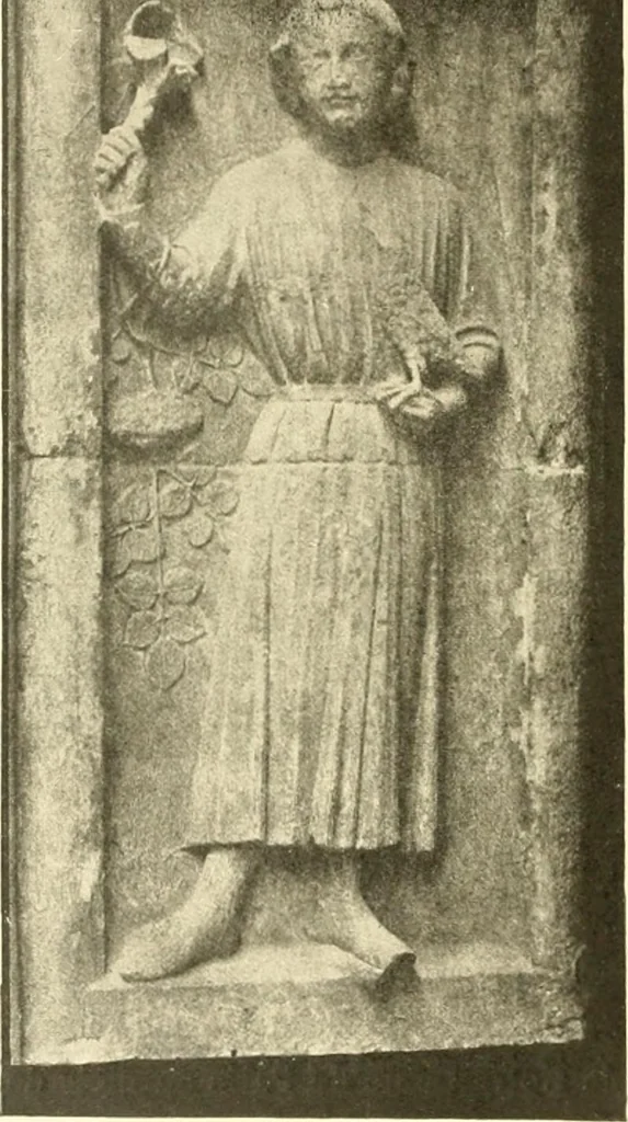 An illustration from L'art religieux du XIIIe siècle en France : étude sur l'iconographie du moyen age et sur ses sources d'inspiration, 1910, leaf 105