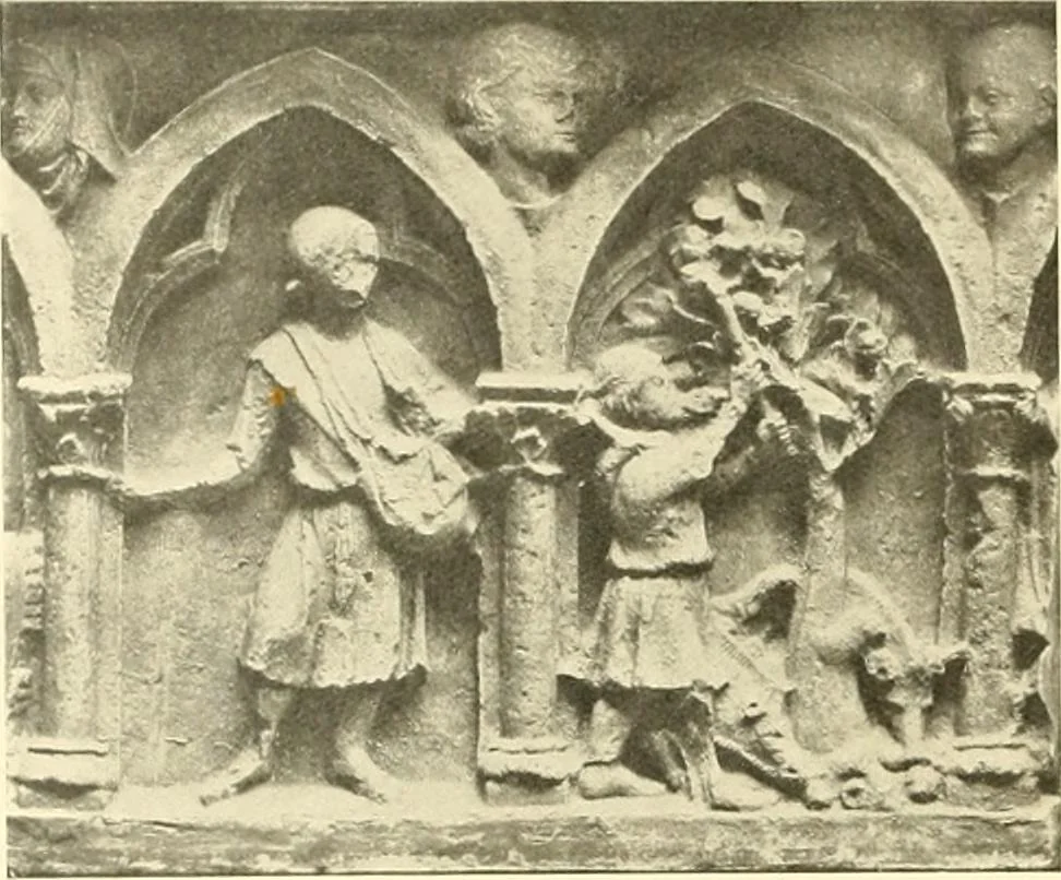 An illustration from L'art religieux du XIIIe siècle en France : étude sur l'iconographie du moyen age et sur ses sources d'inspiration, 1910, leaf 111