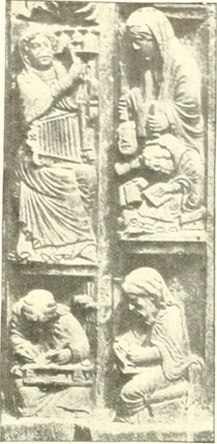 An illustration from L'art religieux du XIIIe siècle en France : étude sur l'iconographie du moyen age et sur ses sources d'inspiration, 1910, leaf 126