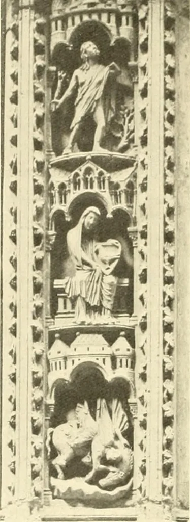 An illustration from L'art religieux du XIIIe siècle en France : étude sur l'iconographie du moyen age et sur ses sources d'inspiration, 1910, leaf 151