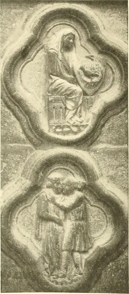 An illustration from L'art religieux du XIIIe siècle en France : étude sur l'iconographie du moyen age et sur ses sources d'inspiration, 1910, leaf 157