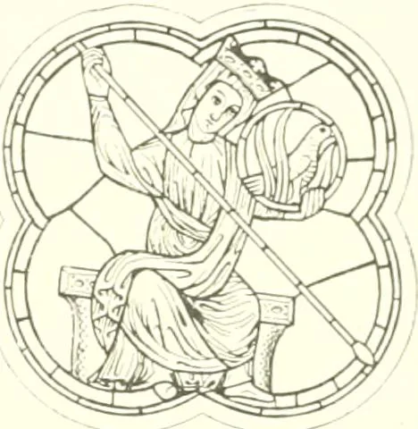 An illustration from L'art religieux du XIIIe siècle en France : étude sur l'iconographie du moyen age et sur ses sources d'inspiration, 1910, leaf 158