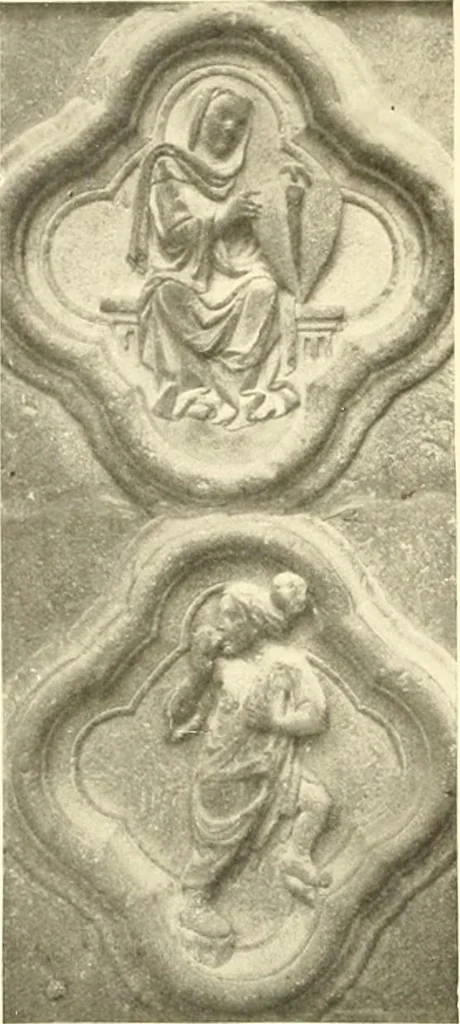 An illustration from L'art religieux du XIIIe siècle en France : étude sur l'iconographie du moyen age et sur ses sources d'inspiration, 1910, leaf 159