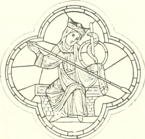 An illustration from L'art religieux du XIIIe siècle en France : étude sur l'iconographie du moyen age et sur ses sources d'inspiration, 1910, leaf 160
