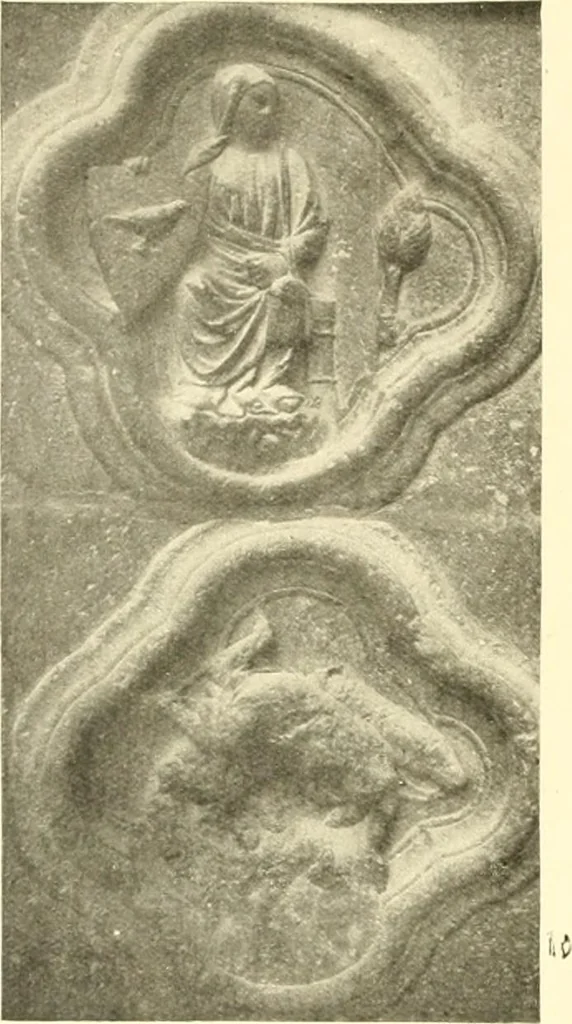 An illustration from L'art religieux du XIIIe siècle en France : étude sur l'iconographie du moyen age et sur ses sources d'inspiration, 1910, leaf 161