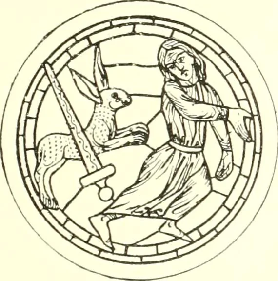 An illustration from L'art religieux du XIIIe siècle en France : étude sur l'iconographie du moyen age et sur ses sources d'inspiration, 1910, leaf 162