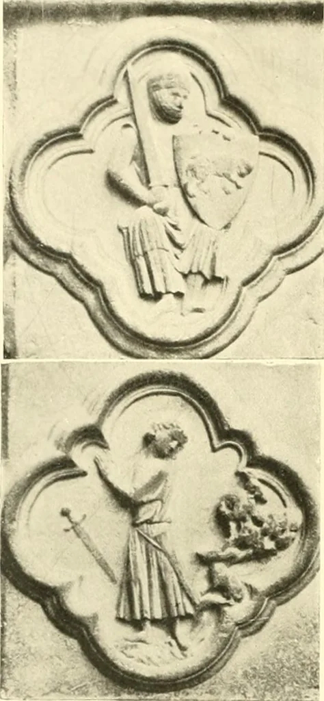 An illustration from L'art religieux du XIIIe siècle en France : étude sur l'iconographie du moyen age et sur ses sources d'inspiration, 1910, leaf 163