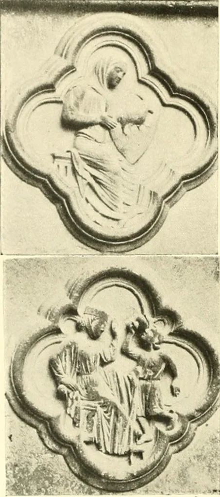 An illustration from L'art religieux du XIIIe siècle en France : étude sur l'iconographie du moyen age et sur ses sources d'inspiration, 1910, leaf 167