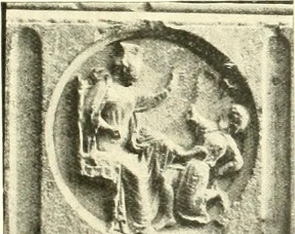An illustration from L'art religieux du XIIIe siècle en France : étude sur l'iconographie du moyen age et sur ses sources d'inspiration, 1910, leaf 168