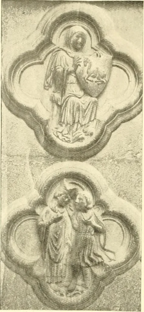 An illustration from L'art religieux du XIIIe siècle en France : étude sur l'iconographie du moyen age et sur ses sources d'inspiration, 1910, leaf 171