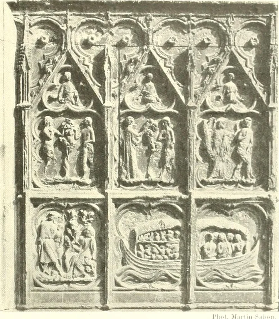 An illustration from L'art religieux du XIIIe siècle en France : étude sur l'iconographie du moyen age et sur ses sources d'inspiration, 1910, leaf 178