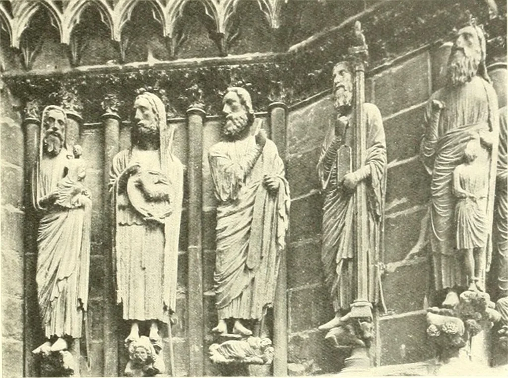An illustration from L'art religieux du XIIIe siècle en France : étude sur l'iconographie du moyen age et sur ses sources d'inspiration, 1910, leaf 200