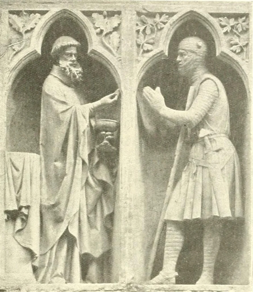 An illustration from L'art religieux du XIIIe siècle en France : étude sur l'iconographie du moyen age et sur ses sources d'inspiration, 1910, leaf 202