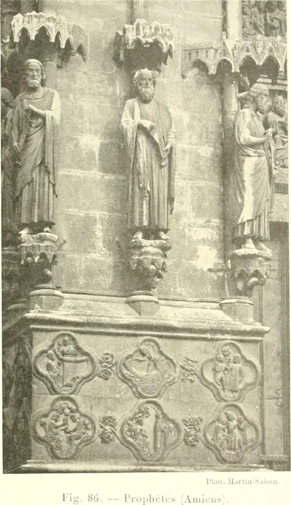 An illustration from L'art religieux du XIIIe siècle en France : étude sur l'iconographie du moyen age et sur ses sources d'inspiration, 1910, leaf 210